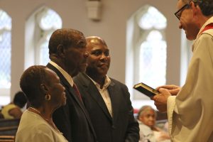 Wedding blessing at St Stephen's