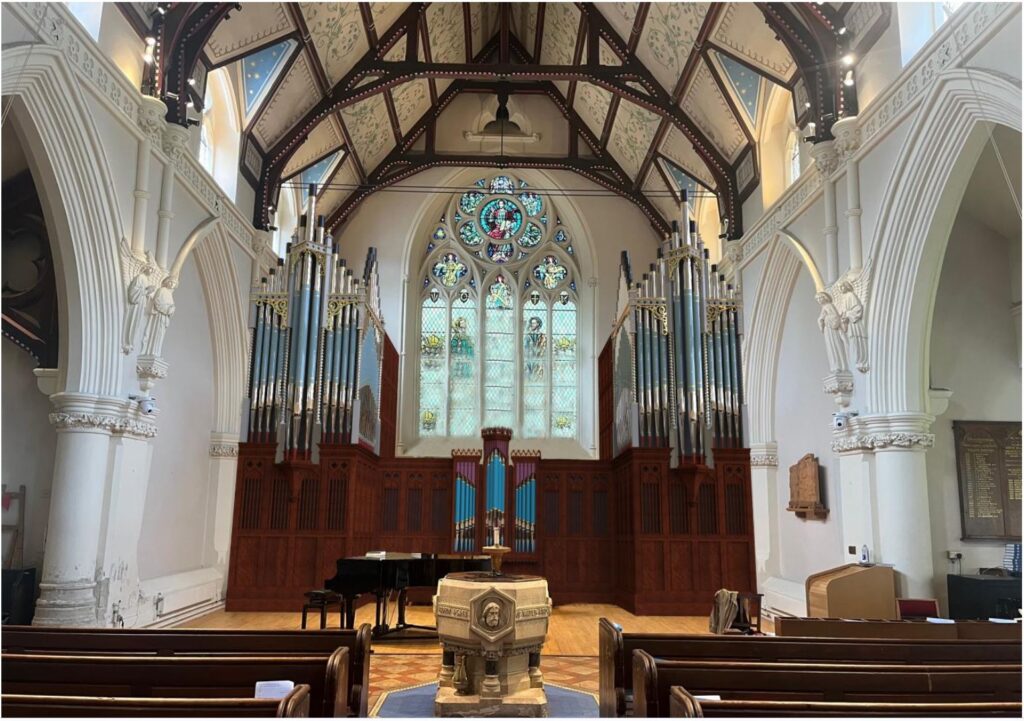 Proposed west case for the pipe organ